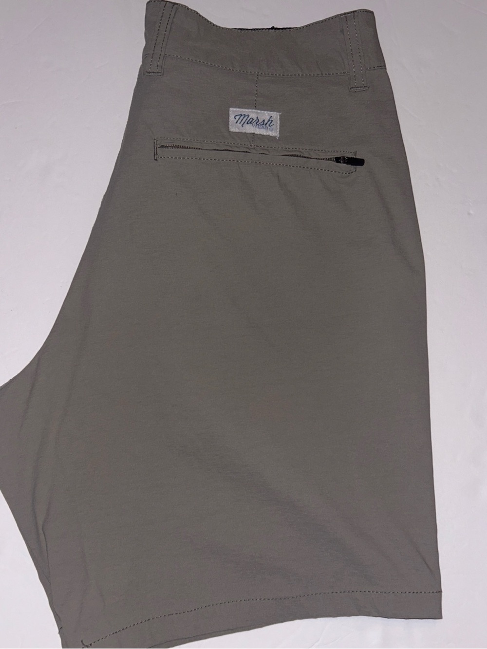 Marsh Men's Flat Front Shorts in Olive